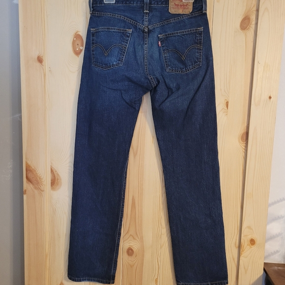 Levi's 501 Denim Jeans Straight Leg 30 x 32 button fly - Picture 4 of 6